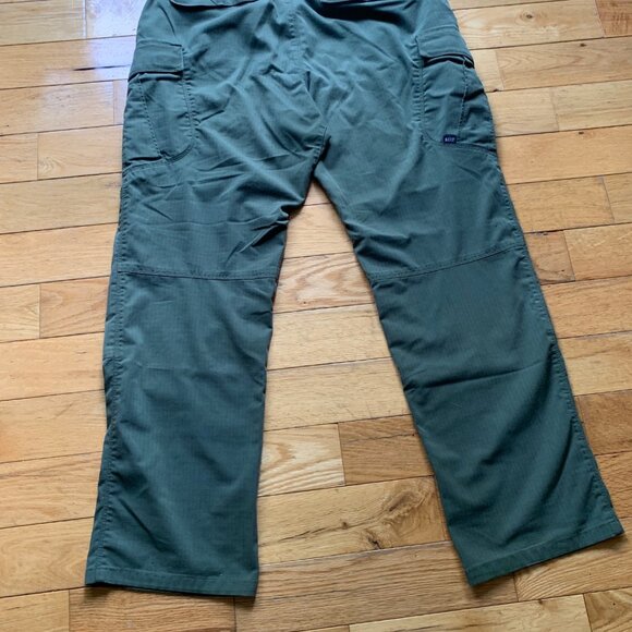 5.11 Tactical Men’s Cargo Pants 34x30 Ripstop Ranger Green – Reinforced Knees - Picture 10 of 11